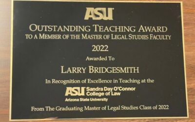 Congratulations to Fellow Larry Bridgesmith