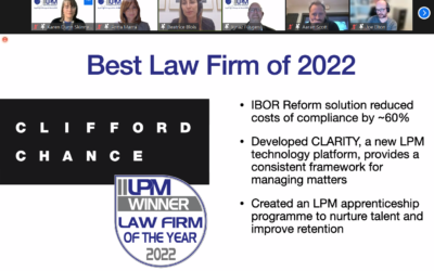 Clifford Chance tops Law Firms in LPM Innovation