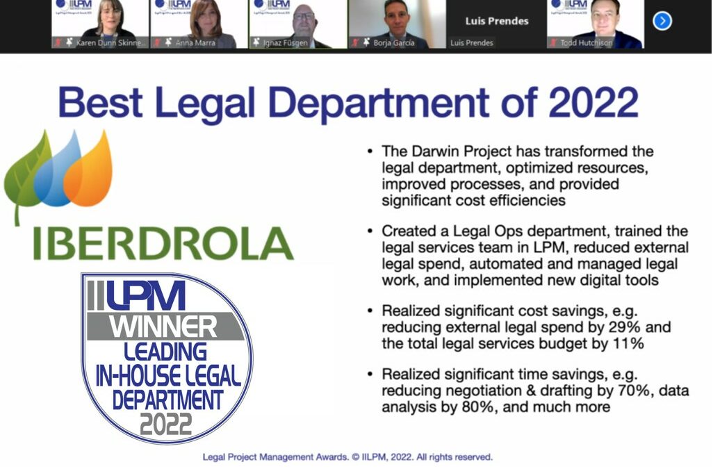 Iberdrola is Transforming In-house Legal Services